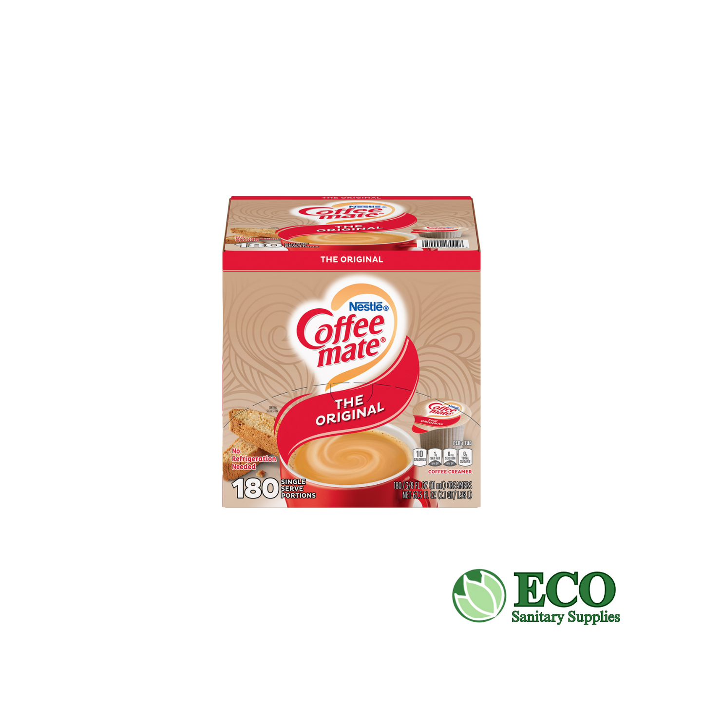 Coffee-mate Liquid Non Dairy Creamer Singles, 3/8 Fl oz cup 180