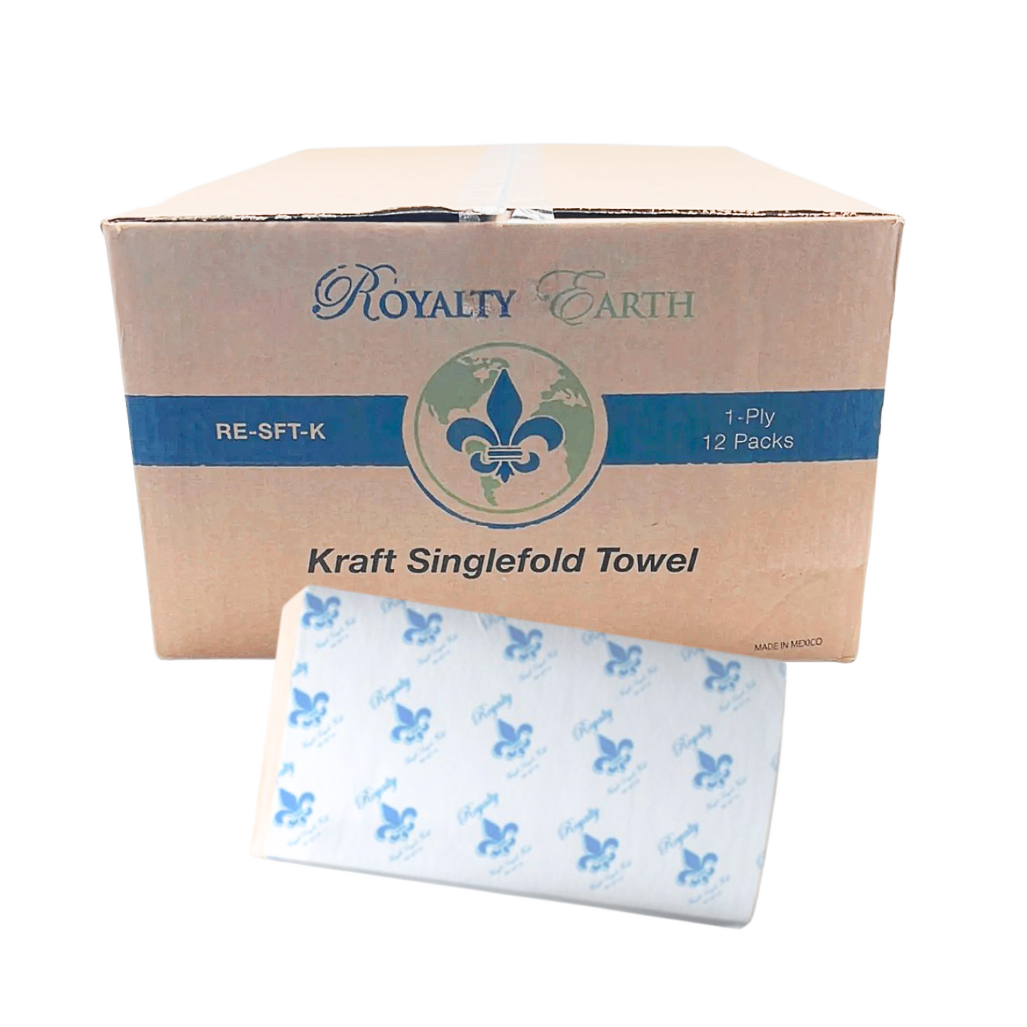 Royalty Kraft Singlefold Towel 12/334 4008 sheets/cs