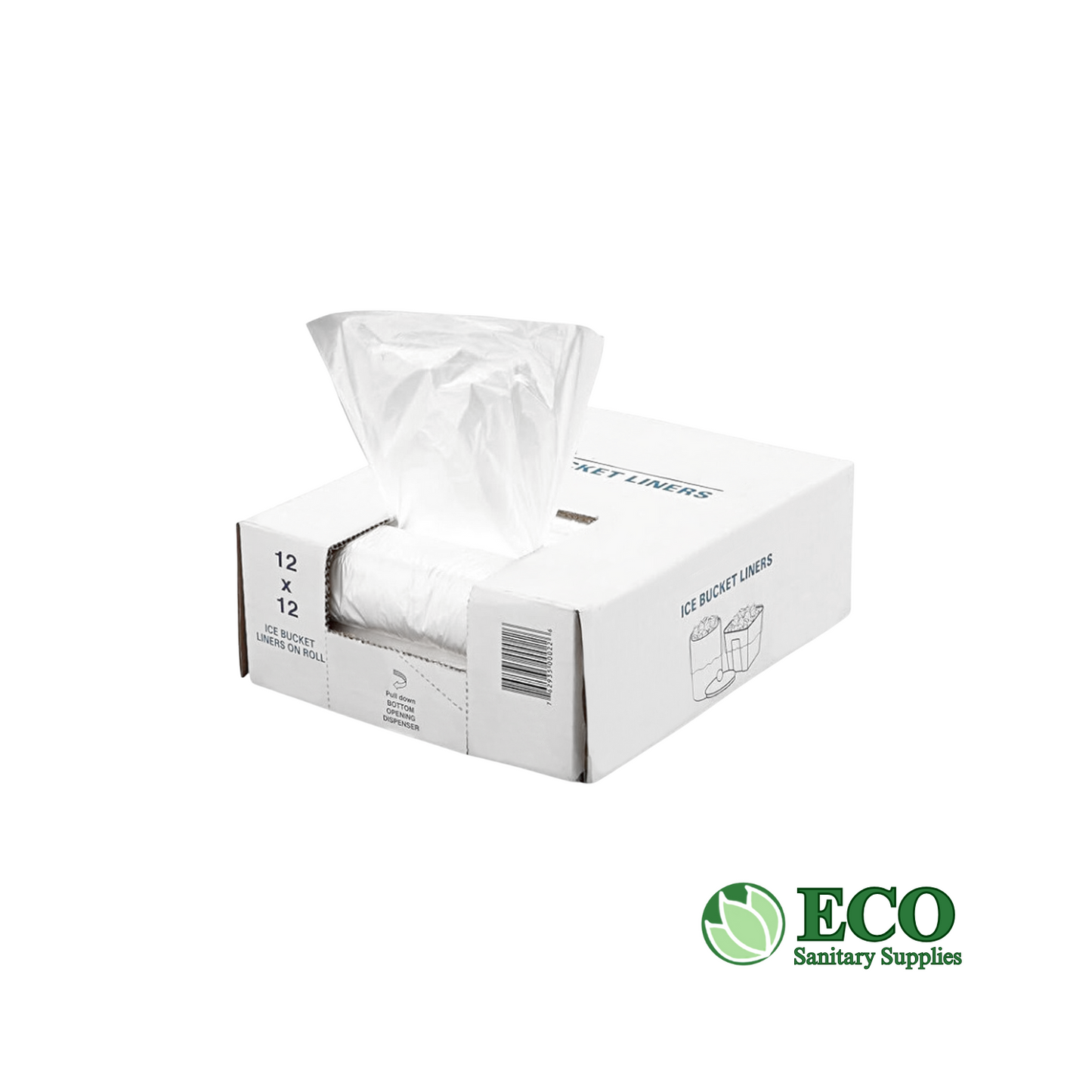 Ice Bucket Liner Bags 12x12 .24 1000/cs