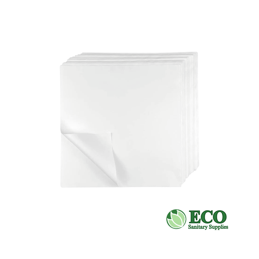 12in x 12in White Check Deli Sandwich Wrap Paper (1000pcs / box) 5 Boxes / Case