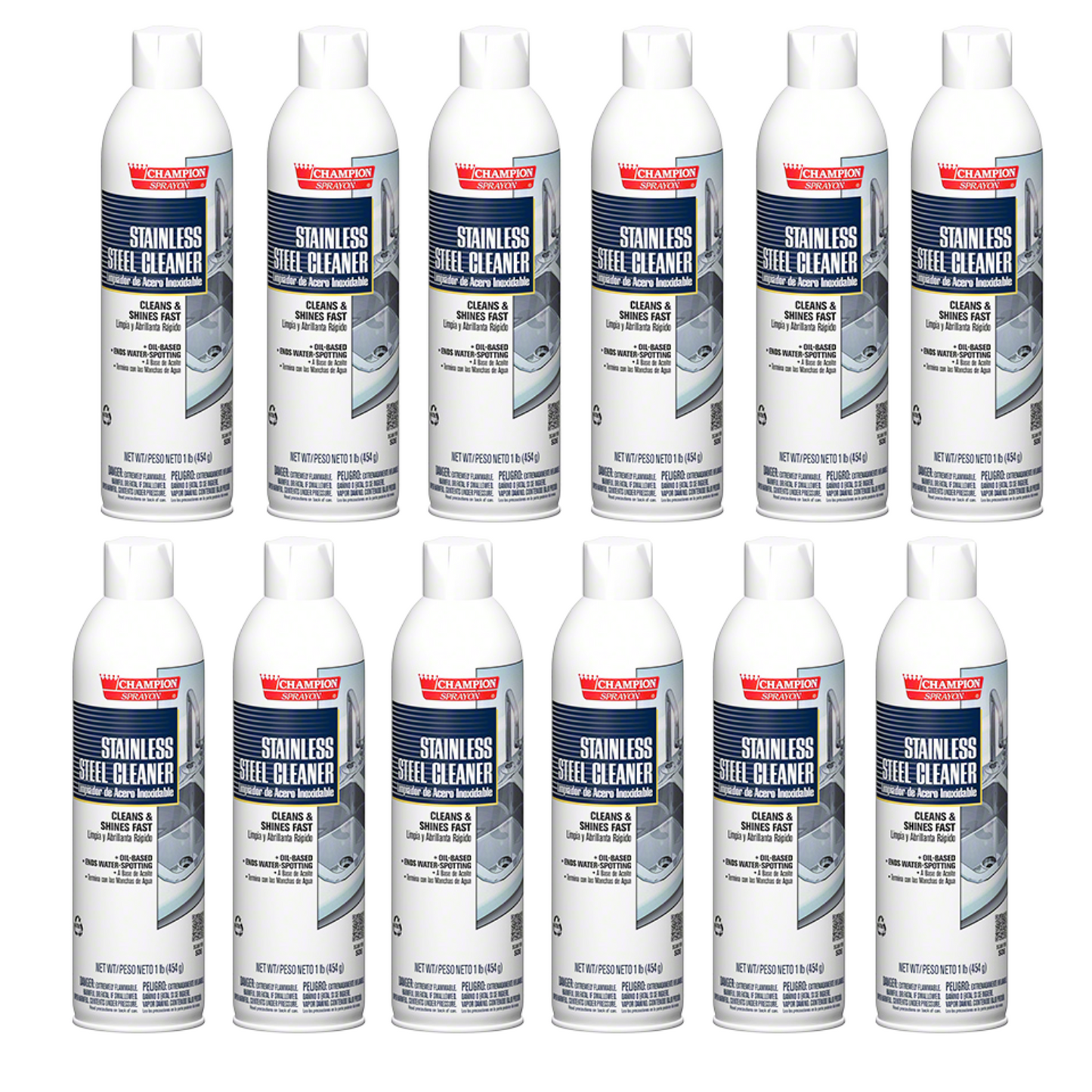 Stainless Steel Cleaner 12 Cans / Case