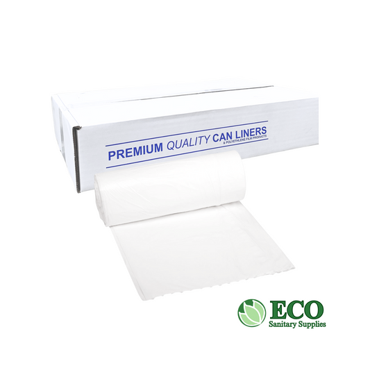 Trash Liners White Low-Density 500/cs