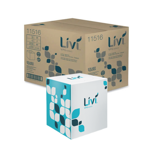 Livi® VPG Select Cube Facial Tissue 2-ply 90 Sheets 36 boxes/cs